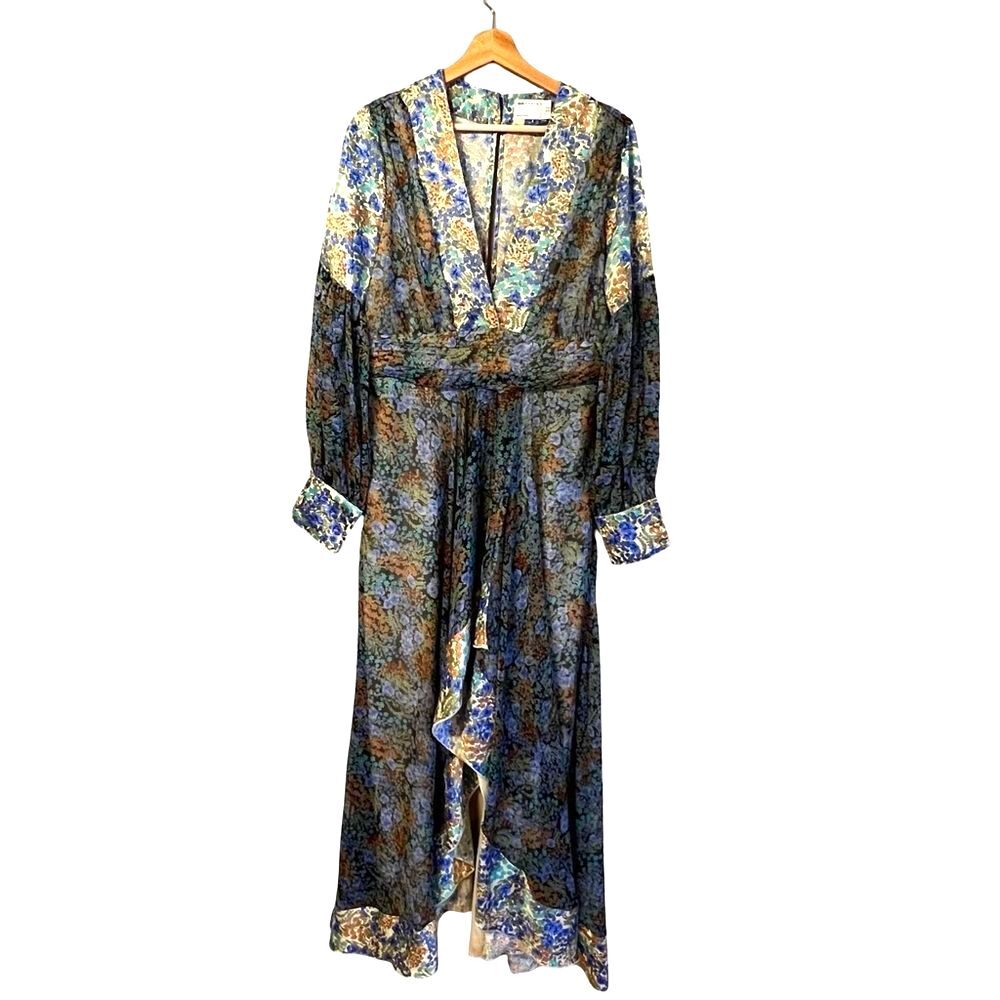 Asos Womens Fairy Boho Maxi Dress Size 12 Hippie Festival Cottage Ditsy Floral